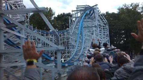 Twisted Cyclone Six Flags Over Georgia Back Row 4k Hd Pov