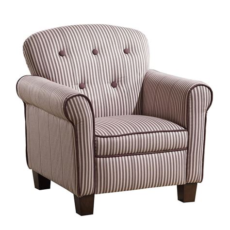 Brown Ticking Stripe Club Chair Overstock Shopping Great Deals On