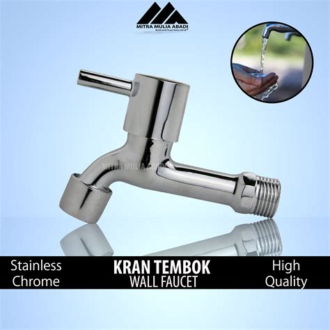 Kran Air Stainless Inci L Keran Tongkat L Cuci Tembok Taman