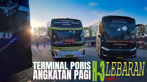 Pemberangkatan Angkatan Pagi Terminal Poris Pada H 3 Lebaran 2024