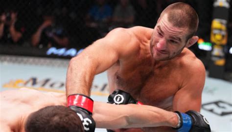 Sean Strickland reacts after booking title fight against Dricus Du ...