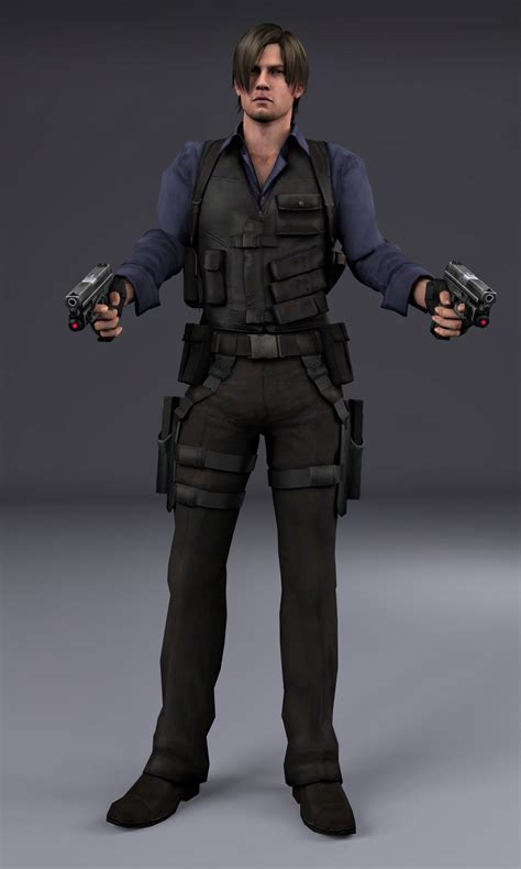 Leon S Kennedy render by Lilith-Winchester on DeviantArt
