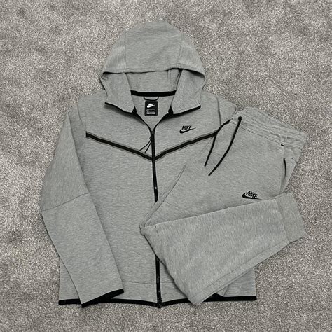 Nike Tech Fleece Grey Tracksuit Set 3rd Gen Depop