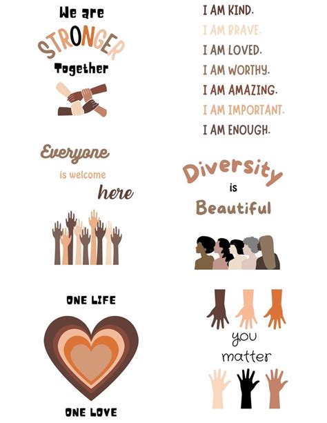 6 Diversity Classroom Posters Decor Etsy Canada Diversity Poster