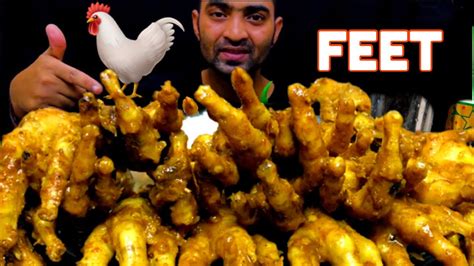 Asmr Eating Huge Spicy Chicken Feet Curry Real Mukbang Eating Show