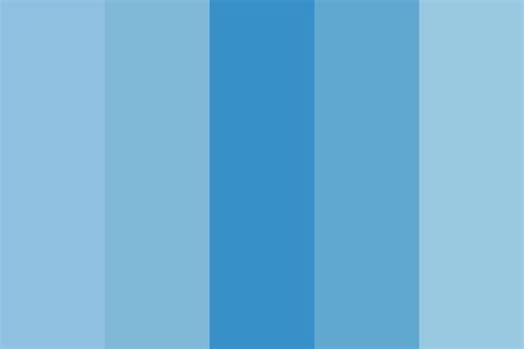 True Aqua Blue Color Palette