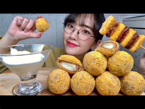 Sub Bhc Cheese Balls Eating Sounds Asmr Mubang Youtube