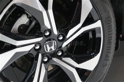 Selected Focused Of Honda Commercial Brand Emblem And Logos At The Car