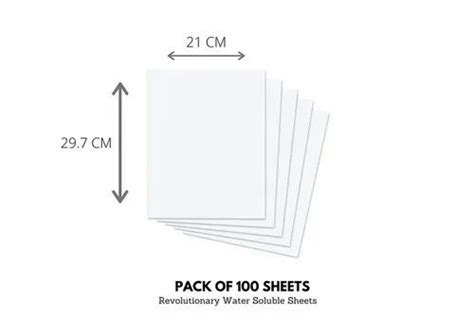 Smartsolve Water Soluble Paper A Size Pt Gsm Pack Of