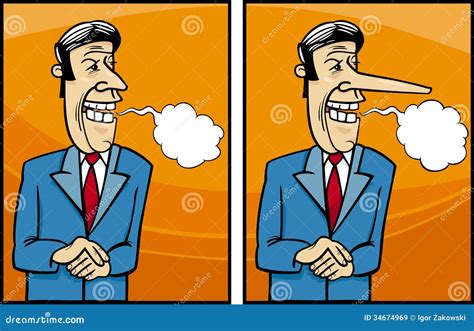 Insincere Politician Cartoon Illustration Stock Vector - Illustration ...