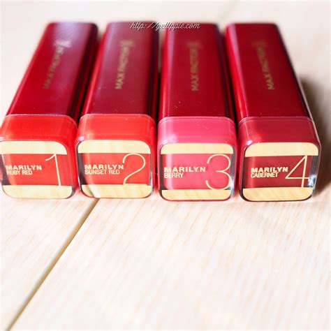 Max Factor Marilyn Monroe Colour Elixir Lipstick Collection Get Lippie