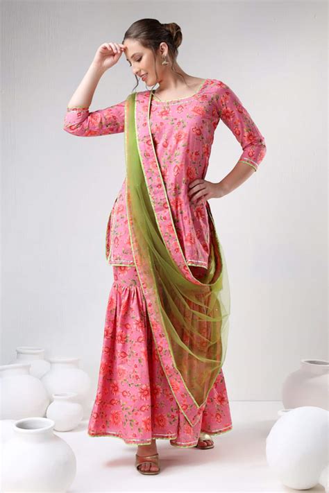 Buy Pomcha Jaipur Printed Ethnic Collection For Women Online