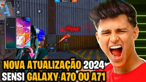 SAIU MELHOR SENSIBILIDADE E DPI GALAXY A70 A71 NOVA ATUALIZAÇÃO FREE