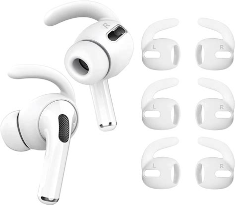 3 Pairs Airpods Pro Ear Hooks Covers Grip Tips Anti Slip Wings Ear Covers Compatible With Apple