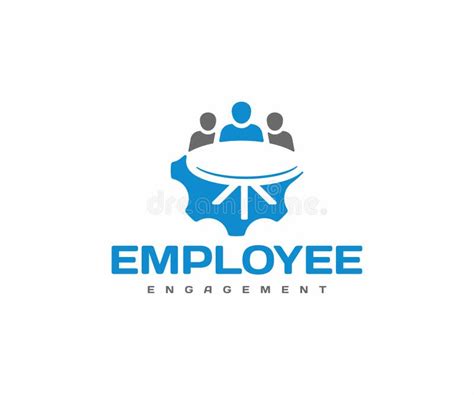 Employee Engagement Logo Design. Business Team Meeting Vector Design ...