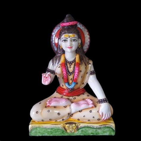 Painted Hindu 25feet Marble Baba Gorakhnath Statue For Temple At Rs