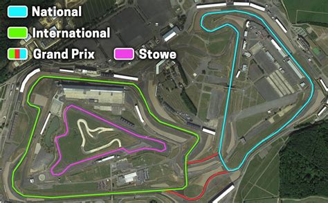 Silverstone circuit configurations & layouts: National, GP, Stowe...