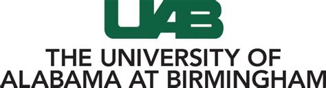 The University Of Alabama At Birmingham Logo Is Shown In Black And