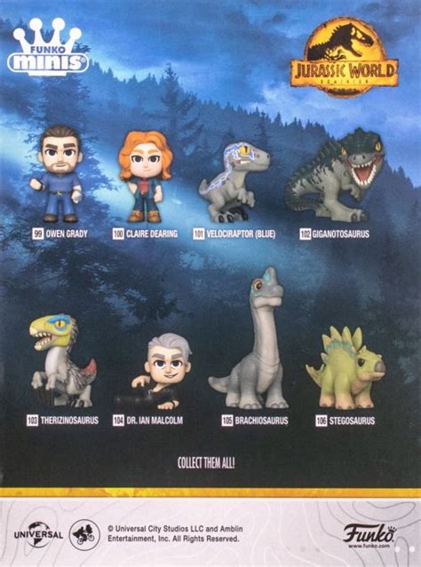 Funko Minis Jurassic World Dominion Vinyl Figure Choose From List Lemony Gem Toys Online