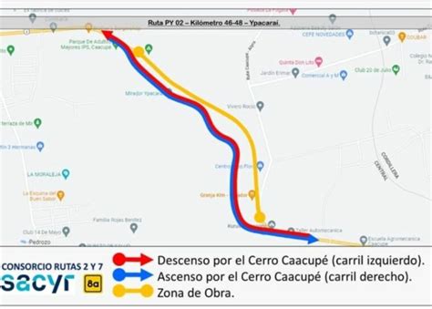 Diario Hoy Cerro Caacup Aplican Cortes Y Desv Os En Doble Sentido