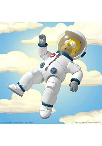 Figura Homer Simpson Deep Space Astronauta Articulada 18 Cms Figuras