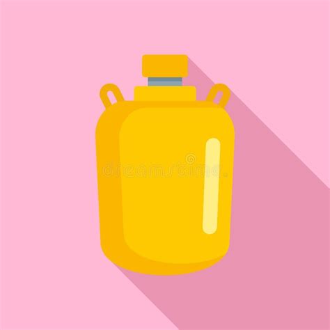 Icono Del Frasco De Agua Del Oro Estilo Plano Ilustración del Vector