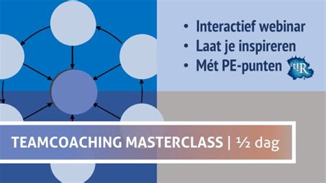 Online Teamcoaching Masterclasses Voor Wie Snel De Diepte In Wil