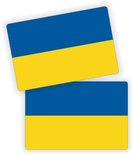 2 Ukraine 2x3 Vinyl Flag Stickers Decals Car Truck Window Laptop