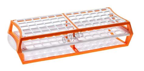 Multirack aus Acetal Kapazität 60 Röhrchen Farbe orange Labormaterial