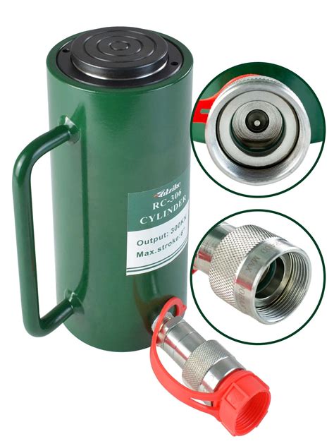 Buy Utziko 10 Ton Hydraulic Cylinder Ram Single Acting 6 Inch Stroke