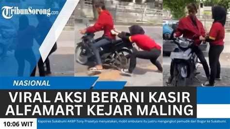 Viral Aksi Berani Kasir Alfamart Kejar Maling Kini Berbuah Manis Naik