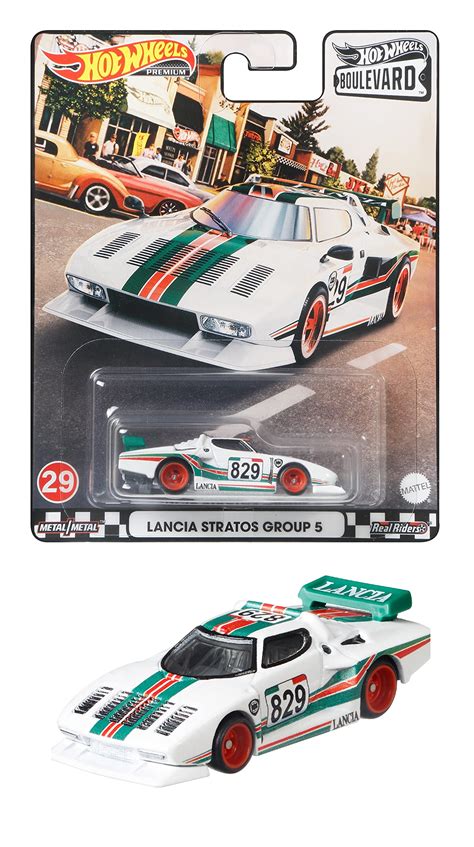 Amazon ホットウィール Hot Wheels ブールバード ランチアストラトス グループ GRM ホワイト ミニカーダイキャストカー ホビー
