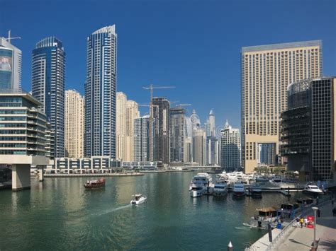 Vista Do Porto E Dos Barcos De Dubai Foto De Stock Imagem De Barcos