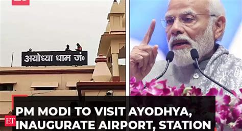 Modi Ayodhya Visit Pm Set To Inaugurate New Airport Redeveloped