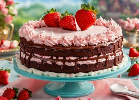 Premium Photo Amazing Cake Generative Ai