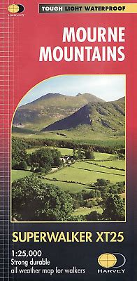 Mourne Mountains Harvey Superwalker Map O Ebay