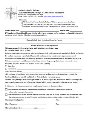 Fillable Online CONSENT FOR TREATMENT RELEASE OF LIABILITY Fax Email