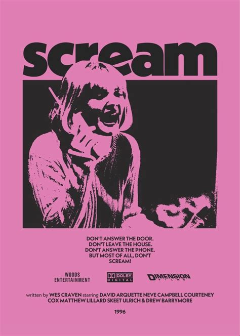 scream poster | Film poster design, Movie poster wall, Graphic poster