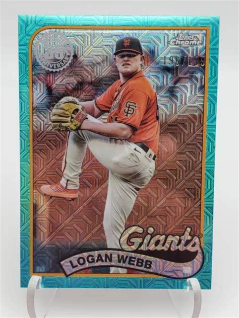 TOPPS SERIES 2 2024 Logan Webb 1989 Confezione Argento Rifrattore Acqua