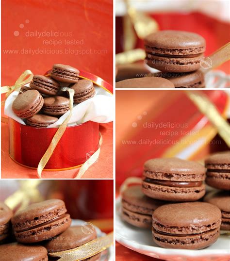 Dailydelicious Chocolate Macarons With Mars Ganache Special T For