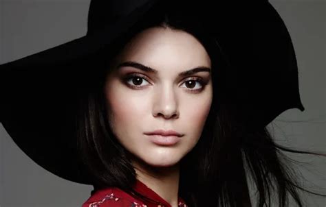 Wallpaper Look Face Model Portrait Hat Brunette Kendall Jenner For Mobile And Desktop
