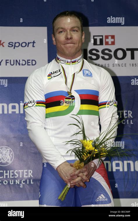 Chris Hoy Of Scotland World Champion British Sprinter At Manchester Uk