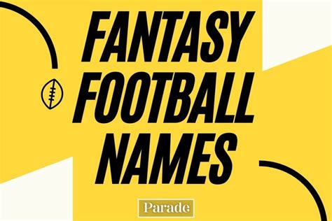 160 Funny Fantasy Football Team Names 2024 - Parade