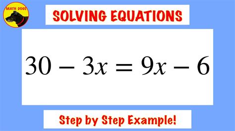 Solving Equations Variable On Both Sides Youtube