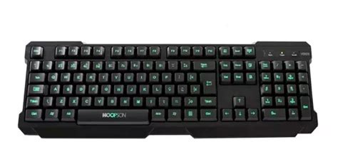 Teclado Gamer Hoopson Tpc D Retroiluminado Na Cor Verde Mercadolivre