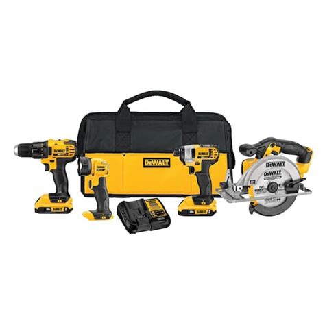 Dewalt 20v Max Cordless 4 Tool Combo Kit With 2 20v 20ah Batteries And Charger Dck421d2 The