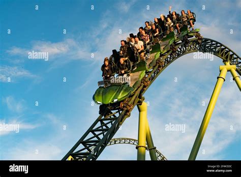 Sky scream roller coaster hi-res stock photography and images - Alamy