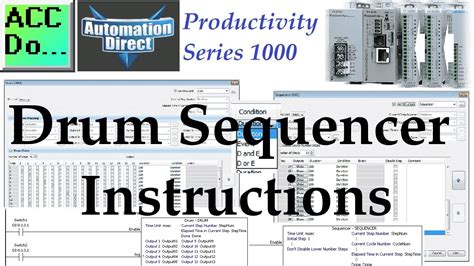 Productivity 1000 Series Plc Drum Sequencer Instructions Youtube