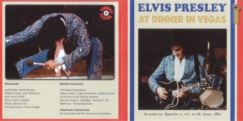 At Dinner In Vegas Cd Elvis New Dvd And Cds Elvis Presley Ftd Bootleg