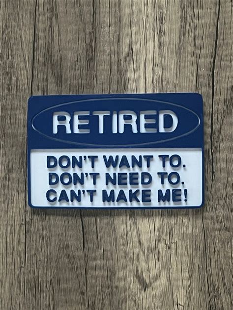 3d Printed Retirement Sign Etsy